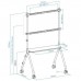 SOPORTE DE SUELO CON RUEDAS TOOQ FS20207M-W-SX24 SOPORTE DE SUELO CON RUEDAS TOOQ FS20207M-W