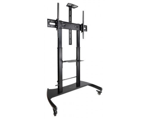 SOPORTE SUELO ARES CON RUEDAS 60""-100"" NEGRO TOOQ (Espera 4 dias)