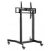 AISENS - SOPORTE DE SUELO MOTORIZADO PRO CON RUEDAS PARA MONITOR/TV 120KG DE 55-100, NEGRO