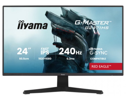 MONITOR IIYAMA 24 PULGADAS RESOLUCIÓN FULL HD (1920X1080), PANEL IPS, 0,8 MS (MPRT), 165 HZ, BRILLO 250, CONTRASTE 1100:1, HDMI, DISPLAYPORT, USB HUB, ALTAVOCES 2 × 2W, FLICKER-FREE, LOW BLUE LIGHT, FREE SYNC, BLACK TUNER. (Espera 4 dias)-SX28 MONITOR IIYAMA 24 PULGADAS RESOLUCIÓN FULL HD (1920X1080), PANEL IPS, 0,8 MS (MPRT), 165 HZ, BRILLO 250, CONTRASTE 1100:1, HDMI, DISPLAYPORT, USB HUB, ALTAVOCES 2 × 2W, FLICKER-FREE, LOW BLUE LIGHT, FREE SYNC, BLACK TUNER. (Espera 4 dias)