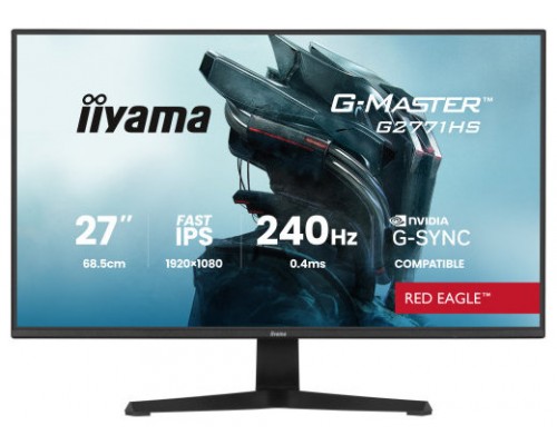 MONITOR IIYAMA 27 PULGADAS RESOLUCIÓN FULL HD (1920X1080), PANEL FAST IPS, 0,2 MS (MPRT), 240 HZ, BRILLO 300, CONTRASTE 1000:1, HDMI, DISPLAYPORT, USB HUB, ALTAVOCES 2 × 2W, FLICKER-FREE, LOW BLUE LIGHT, FREE SYNC PREMIUM, BLACK TUNER (Espera-SX22 MONITOR IIYAMA 27 PULGADAS RESOLUCIÓN FULL HD (1920X1080), PANEL FAST IPS, 0,2 MS (MPRT), 240 HZ, BRILLO 300, CONTRASTE 1000:1, HDMI, DISPLAYPORT, USB HUB, ALTAVOCES 2 × 2W, FLICKER-FREE, LOW BLUE LIGHT, FREE SYNC PREMIUM, BLACK TUNER (Espera