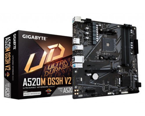 PLACA GIGABYTE A520M DS3H V2 AMD AM4 4DDR4 HDMI (Espera 4 dias)