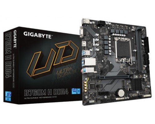 PLACA GIGABYTE B760M H DDR4 INTEL1700 2DDR4 HDMI (Espera 4 dias)