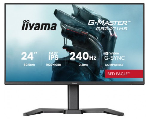 iiyama GB2471HS-B1 pantalla para PC 60,5 cm (23.8") 1920 x 1080 Pixeles Negro (Espera 4 dias)-SX20 iiyama GB2471HS-B1 pantalla para PC 60,5 cm (23.8") 1920 x 1080 Pixeles Negro (Espera 4 dias)