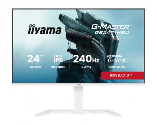 iiyama G-MASTER GB2471HSU-W1 pantalla para PC 60,5 cm (23.8") 1920 x 1080 Pixeles Blanco (Espera 4 dias)
