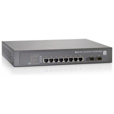 SWITCH LEVEL ONE GEP-1020 10P 10/100/1000 8 p POE PLUS