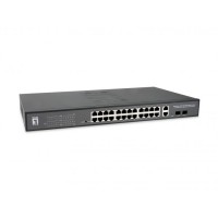 SWITCH LEVEL ONE GEP-2841 POE WEBSMART 24P 10/100/1000