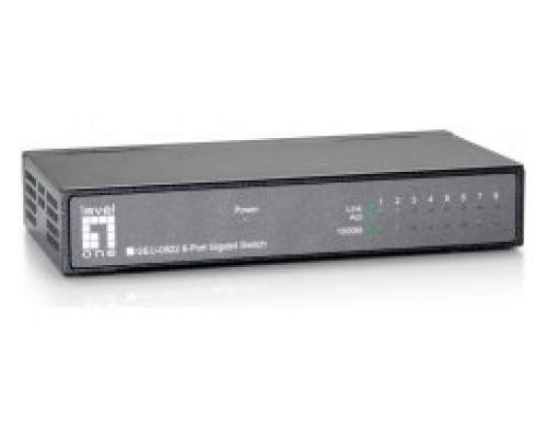 SWITCH LEVEL ONE NO GESTION 8P 10/100/1000 CARCASA