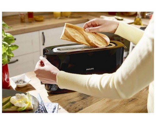 TOSTADORA PHILIPS HD2590/90 1030W NEGRO