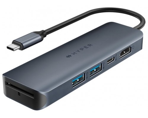 HYPER DRIVE ECOSMART GEN.2 UNIVERSAL USB-C® 6-IN-1 HUB W 100 W PD POWER