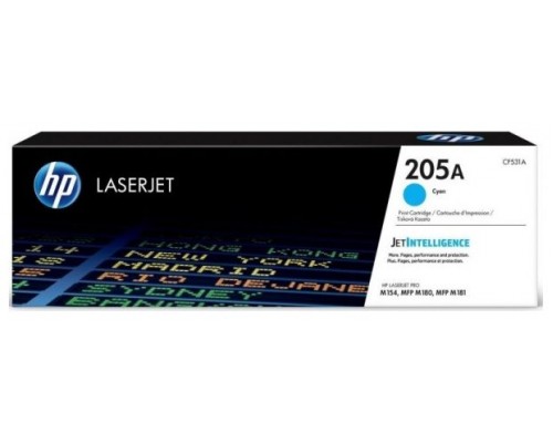 TONER HP CF531A Nº205A CIAN 900PAG (Espera 4 dias)