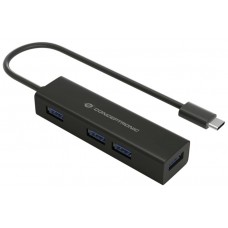 HUB USB-C 3.0 CONCEPTRONIC HUBBIES07B 4 PUERTOS USB