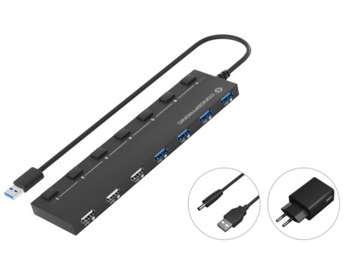 HUB USB 2.0/3.0 CONCEPTRONIC HUBBIES09 4 PUERTOS 3.0 3