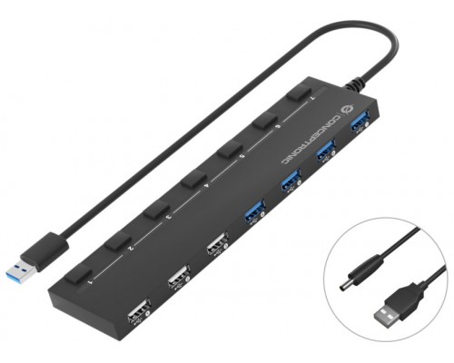 HUB USB 2.0/3.0 CONCEPTRONIC HUBBIES09 4 PUERTOS 3.0 3