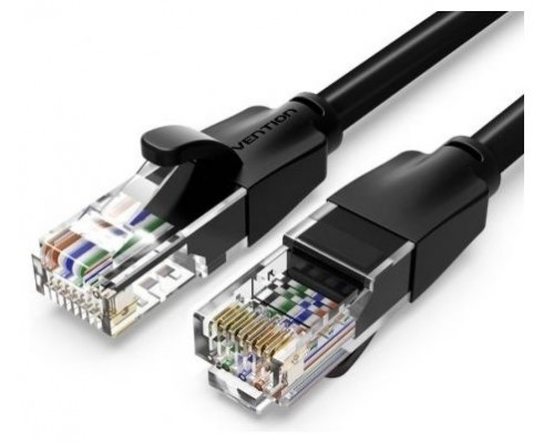 CABLE DE RED LATIGUILLO RJ45 UTP CAT6 AWG26 25 M NEGRO VENTION (Espera 4 dias)