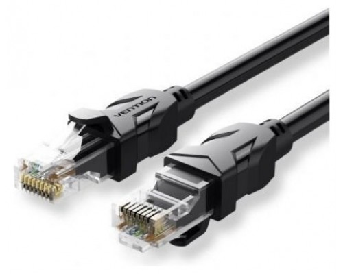 CABLE DE RED LATIGUILLO RJ45 UTP CAT6 AWG26 35 M NEGRO VENTION (Espera 4 dias)