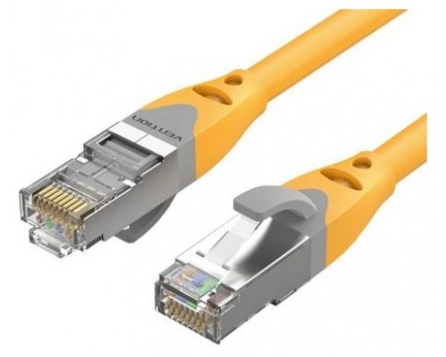 CABLE DE RED LATIGUILLO RJ45 CAT.6A SFTP AWG27 1 M AMARILLO VENTION (Espera 4 dias)