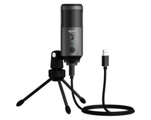 iggual Micrófono condensador Podcasting Pro gris