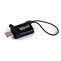 iggual Adaptador USB OTG tipo C a USB-A 3.1 negro-3SX iggual Adaptador USB OTG tipo C a USB-A 3.1 negro