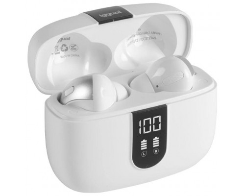 iggual Auriculares inalámbricos TWS Bluetooth blan