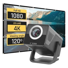 iggual Pack proyector 4K + lona proyección120"-SX24 iggual Pack proyector 4K + lona proyección120"