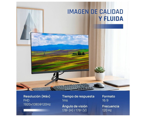iggual Monitor 24" IPS 1ms FHD 120Hz VGA HDMI MM