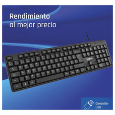 iggual Teclado USB estándar CK-STANDARD-105T negro-SX4 iggual Teclado USB estándar CK-STANDARD-105T negro