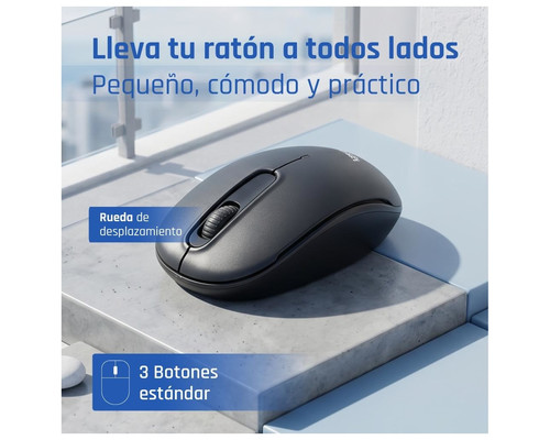iggual Ratón inalámbrico WOM-STANDARD-3D 1000DPI-SX3 iggual Ratón inalámbrico WOM-STANDARD-3D 1000DPI