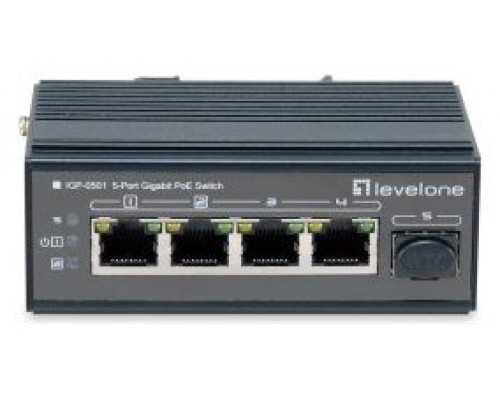 SWITCH INDUSTRIAL LEVEL ONE IGP-0501 5P POE GIGA Y 1P