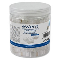 EWENT EASYCONNECT MODULAR CAT 6 U/UTP, 100pcs-6SX EWENT EASYCONNECT MODULAR CAT 6 U/UTP, 100pcs