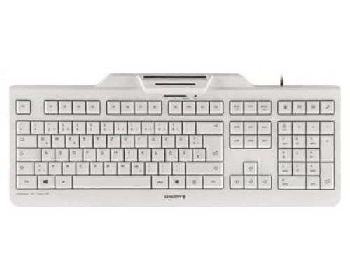 Cherry Teclado+Lector Chip Integrado (DNIe) Blanco