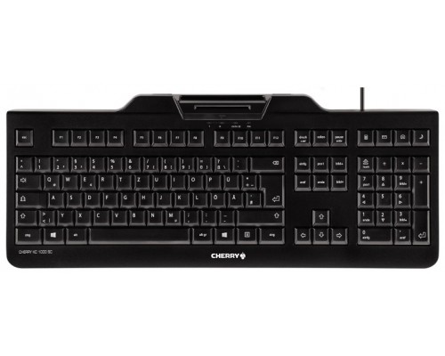 Cherry Teclado+lector chip integrado (DNIe) Negro