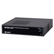 ATEN PREMIUM MODEL (CONSULTAR) USB 4K HDMI AND DISPLAYPORT QUAD-DISPLAY KVM OVER IP RECEIVER WITH MULTI-VIEWER AND VIRTUAL MACHINE ACCESS (KE8980MR-AX-G) (Espera 4 dias)