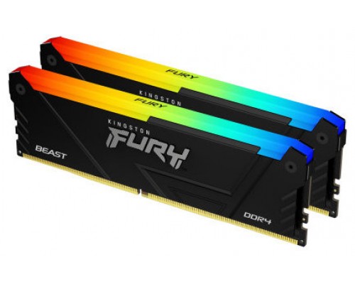 Kingston Technology FURY Beast RGB módulo de memoria 64 GB 2 x 32 GB DDR4 3600 MHz (Espera 4 dias)