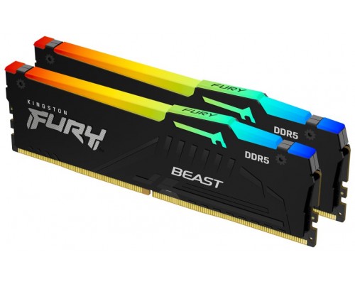 DDR5 64 GB (2X32KIT) 5600 Mhz. FURY BEAST KINGSTON (Espera 4 dias)