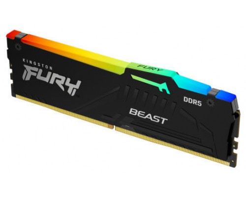 MEMORIA KINGSTON 8GB 6000MT/S DDR5 CL30  FURY BEAST RGB EXPO - KF560C30BBEA-8 (Espera 4 dias)