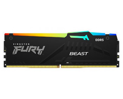 Kingston Technology FURY Beast RGB módulo de memoria 8 GB 1 x 8 GB DDR5 6000 MHz (Espera 4 dias)