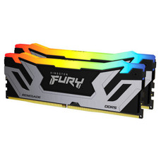 MEMORIA KINGSTON 48GB 8400MT/S DDR5 CL40 CUDIMM (KIT OF 2) FURY RENEGADE RGB SILVER XMP - KF584CU40RSAK2-48 (Espera 4 dias)