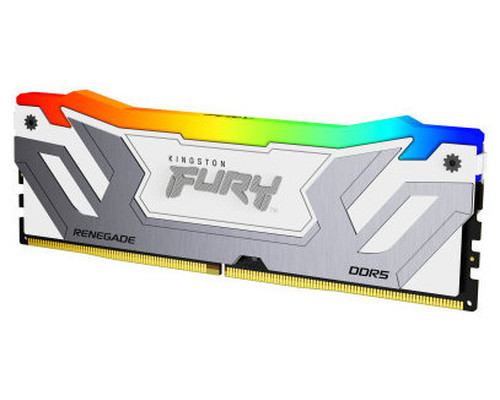 MEMORIA KINGSTON 24GB 8400MT/S DDR5 CL40 CUDIMM FURY RENEGADE RGB WHITE XMP - KF584CU40RWA-24 (Espera 4 dias)