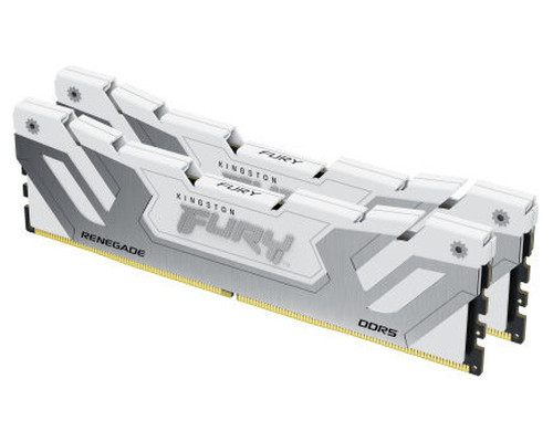 MEMORIA KINGSTON 48GB 8400MT/S DDR5 CL40 CUDIMM (KIT OF 2) FURY RENEGADE WHITE XMP - KF584CU40RWK2-48 (Espera 4 dias)