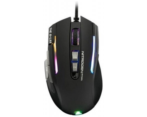 G-LAB ILLUMINATED GAMING MOUSE - 4800 DPI - SOFTWARE - BLACK  (KULT-NITROGEN-ATOM) (Espera 4 dias)