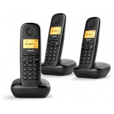 Gigaset A170 Trio Teléfono DECT/analógico Negro Identificador de llamadas (Espera 4 dias)