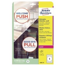 ADHESIVOS DE PAPEL PARA VENTANAS 200 MM 10 HOJAS POR PAQUETE.  AVERY L9003-10 (Espera 4 dias)