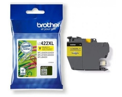 CARTUCHO BROTHER LC422XLY AMARILLO 1500 PAG