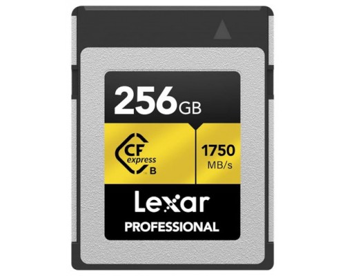 LEXAR 256GB PROFESSIONAL CFEXPRESS 4.0 TYPE-B CARD, UP TO 3700MB/S READ 3400MB/S WRITE. VPG 400 (Espera 4 dias)