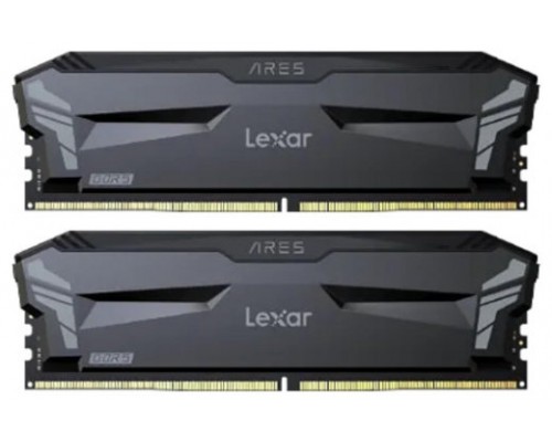 LEXAR MEMORIA ARES DDR5 6000 CL32 1.35V MEMORY WITH HEATSINK, NON-RGB LIGHTING, DUAL PACK, BLACK COLOR (Espera 4 dias)