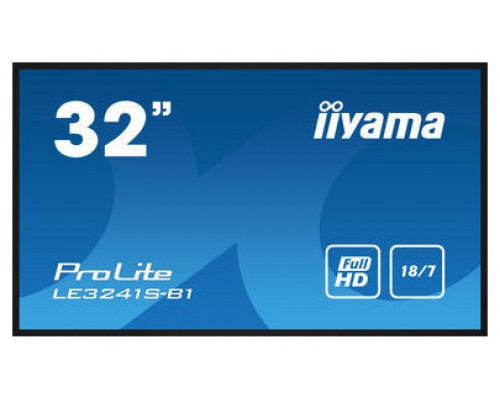 iiyama LE3241S-B1 pantalla de señalización Pantalla plana para señalización digital 80 cm (31.5") 350 cd / m² Full HD Negro 18/7 (Espera 4 dias)