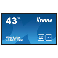 MONITOR IIYAMA 43" 1920X1080, IPS PANEL, 1% HAZE, LANDSCAPE MODE, SPEAKERS 2X 10W , VGA, 3X HDMI, 350CD/M², MEDIA PLAY USB PORT, CONTROL LAN / RS232C, VESA 400X400 (LE4341S-B2) (Espera 4 dias)-32SX MONITOR IIYAMA 43" 1920X1080, IPS PANEL, 1% HAZE, LANDSCAPE MODE, SPEAKERS 2X 10W , VGA, 3X HDMI, 350CD/M², MEDIA PLAY USB PORT, CONTROL LAN / RS232C, VESA 400X400 (LE4341S-B2) (Espera 4 dias)