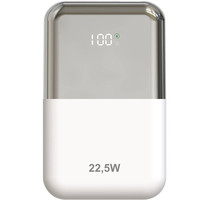 POWER BANK 10000mAh 22.5W BLANCO/PLATA LEOTEC (Espera 4 dias)