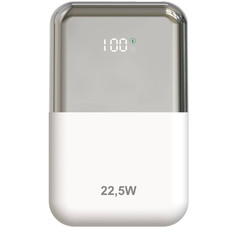 POWER BANK 10000mAh 22.5W BLANCO/PLATA LEOTEC (Espera 4 dias)